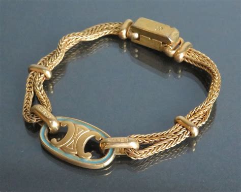 vintage celine jewelry|authentic celine bracelets.